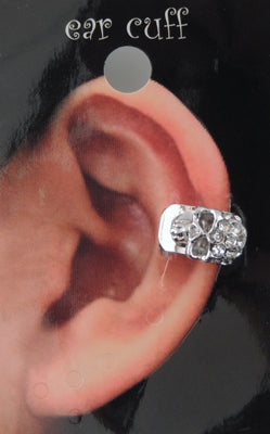 Skull W/ Crystals - Ear Cuff