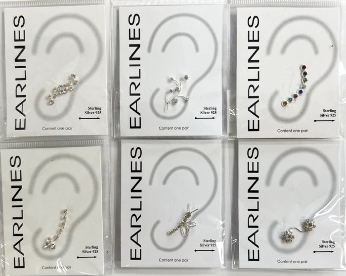 Sterling Silver Earrings - 12 Pair Set