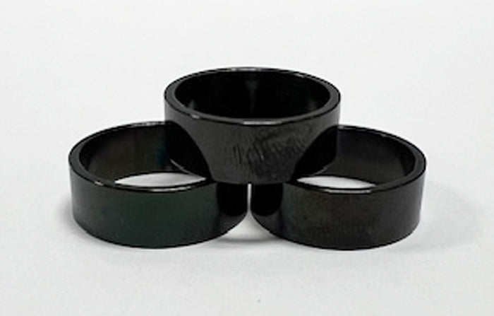 Black Bands Stainless Steel Ring